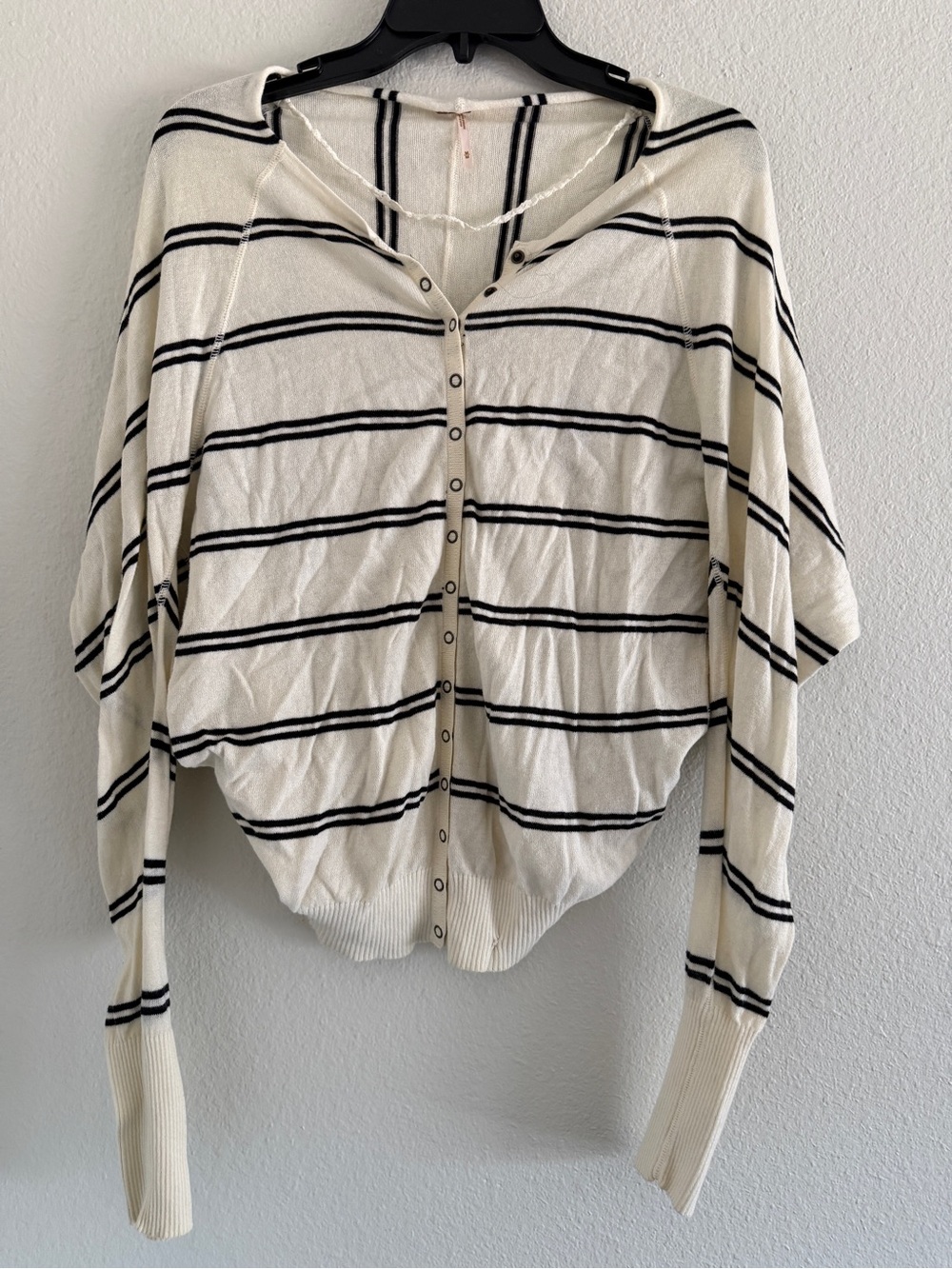 Free People Striped Cardigan Lightweight Boho Classic